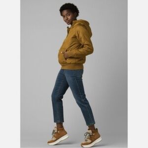 Prana Esla Half Zip Pullover Antique Bronze Color Size Small